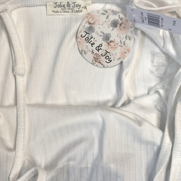 (A5) Jolie & Joy Striped Paper Bag Waist Jumpsuit - Navy, Size XL, NWT - Picture 8 of 10